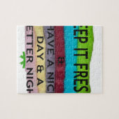 Fris en schoon: kleuruitbarsting voor een frisse s legpuzzel (Horizontaal)