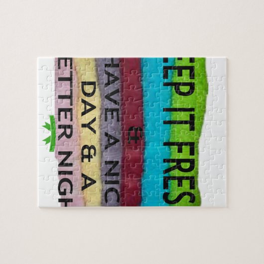 Fris en schoon: kleuruitbarsting voor een frisse s legpuzzel (Horizontaal)