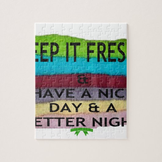 Fris en schoon: kleuruitbarsting voor een frisse s legpuzzel (Verticaal)