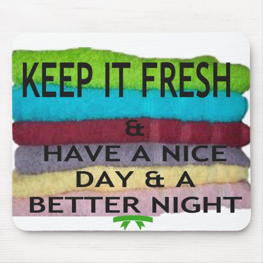 Fris en schoon: kleuruitbarsting voor een frisse s muismat (Voorkant)