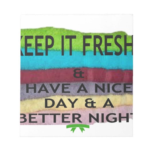 Fris en schoon: kleuruitbarsting voor een frisse s notitieblok (Voorkant)