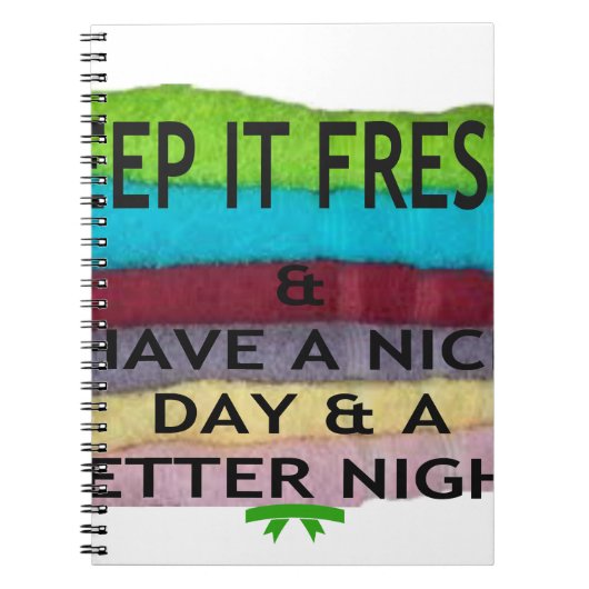 Fris en schoon: kleuruitbarsting voor een frisse s notitieboek (Voorkant)