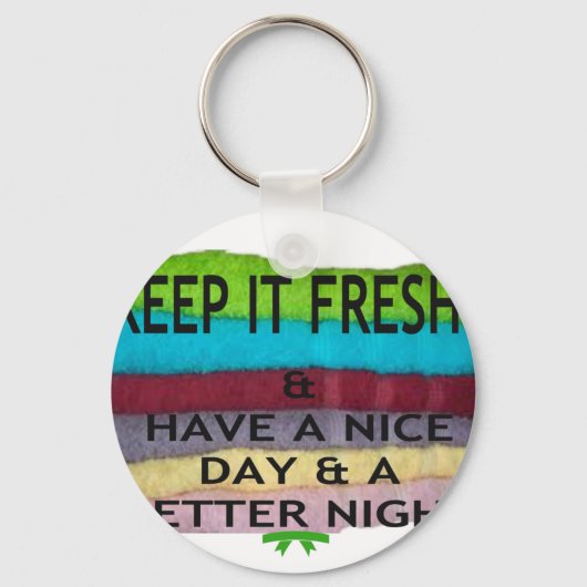 Fris en schoon: kleuruitbarsting voor een frisse s sleutelhanger (Voorkant)