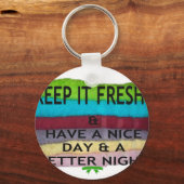 Fris en schoon: kleuruitbarsting voor een frisse s sleutelhanger (Voorkant)