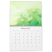 Fris groen laat  kalender achter (Feb 2026)