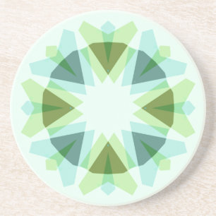 Fris Groen Mooi Blauw Ster Dopamine Decor Kitsch Zandsteen Onderzetter