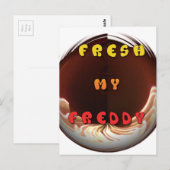 Fris mijn Freddy Art Print Briefkaart (Voorkant / Achterkant)