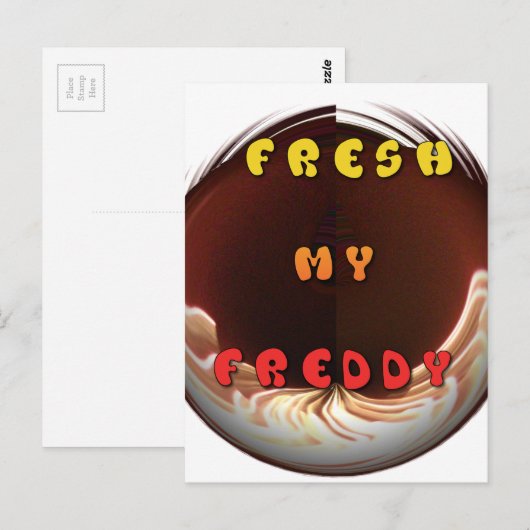 Fris mijn Freddy Art Print Briefkaart (Voorkant / Achterkant)