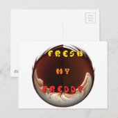 Fris mijn Freddy Art Print Briefkaart (Voorkant / Achterkant)