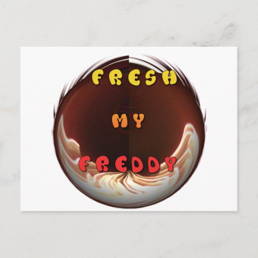 Fris mijn Freddy Art Print Briefkaart (Voorkant)