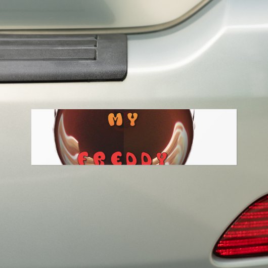 Fris mijn Freddy Art Print Bumpersticker (Op auto)