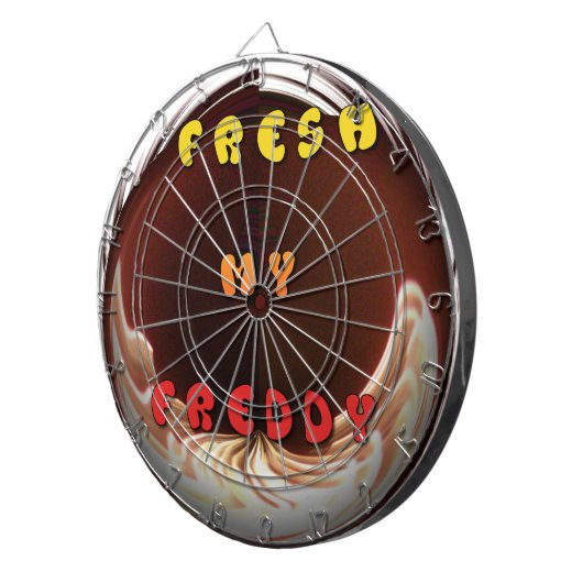 Fris mijn Freddy Art Print Dartbord (Voorkant Rechts)