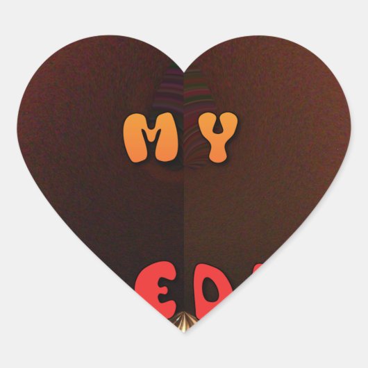 Fris mijn Freddy Art Print Hart Sticker (Voorkant)