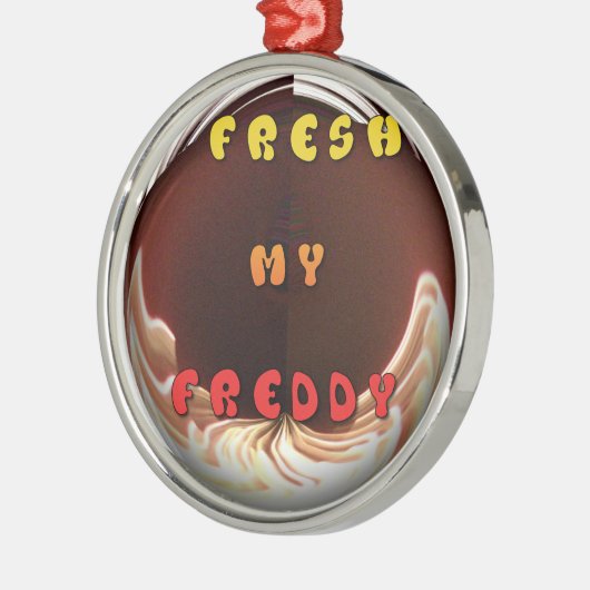 Fris mijn Freddy Art Print Metalen Ornament (Links)