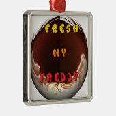 Fris mijn Freddy Art Print Metalen Ornament (Rechts)