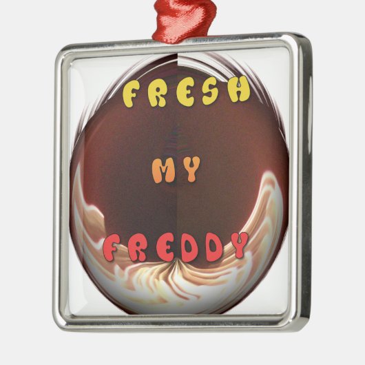 Fris mijn Freddy Art Print Metalen Ornament (Links)