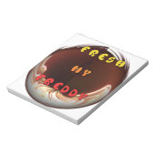 Fris mijn Freddy Art Print Notitieblok (Linkerzijde)