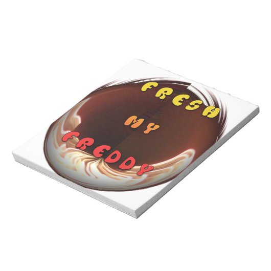 Fris mijn Freddy Art Print Notitieblok (Linkerzijde)