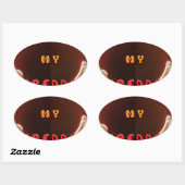 Fris mijn Freddy Art Print Ovale Sticker (Vel)