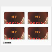 Fris mijn Freddy Art Print Rechthoekige Sticker (Vel)