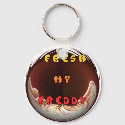 Fris mijn Freddy Art Print Sleutelhanger (Voorkant)