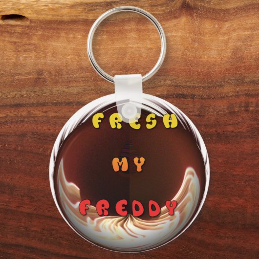 Fris mijn Freddy Art Print Sleutelhanger (Voorkant)