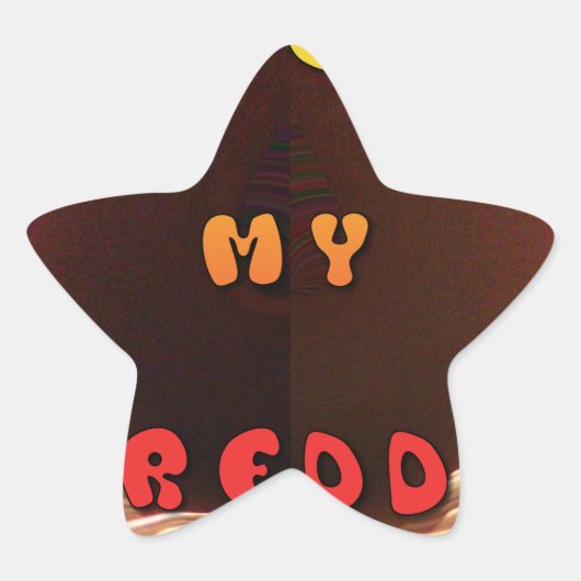 Fris mijn Freddy Art Print Ster Sticker (Voorkant)