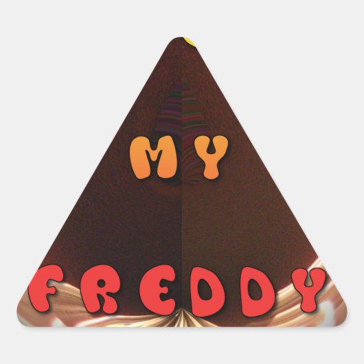 Fris mijn Freddy Art Print Sticker (Voorkant)
