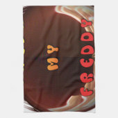 Fris mijn Freddy Art Print Theedoek (Verticaal)