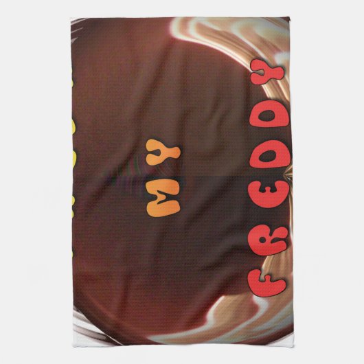 Fris mijn Freddy Art Print Theedoek (Verticaal)