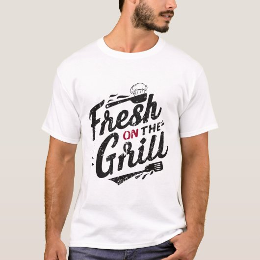 Fris op de grill Unisex T-shirt (Voorkant)