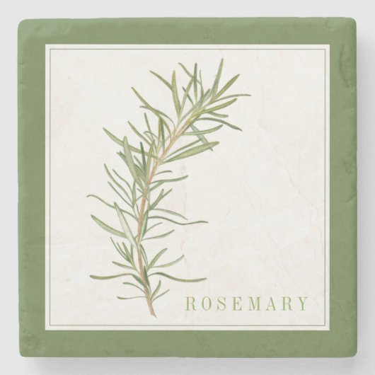 FRIS ROZEMARIJN Marmersteen Onderzetter (+tekst) G (Voorkant)