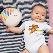 Frisbee Baby Monkey Baby Bodysuit