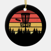  Frisbee Basket Disk Golf Sport Ultimate Keramisch Ornament (Voorkant)