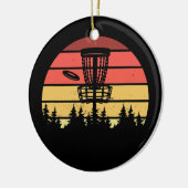  Frisbee Basket Disk Golf Sport Ultimate Keramisch Ornament (Links)
