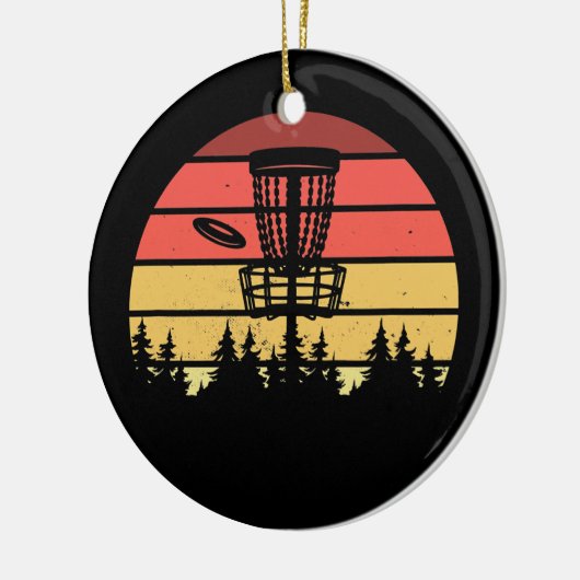  Frisbee Basket Disk Golf Sport Ultimate Keramisch Ornament (Links)