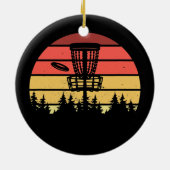  Frisbee Basket Disk Golf Sport Ultimate Keramisch Ornament (Achterkant)
