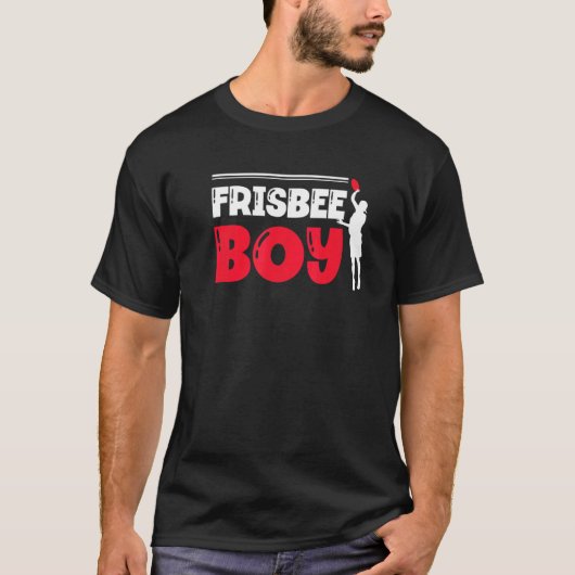 Frisbee Boy Ultimate Frisbee Player Disc Sports T-shirt (Voorkant)
