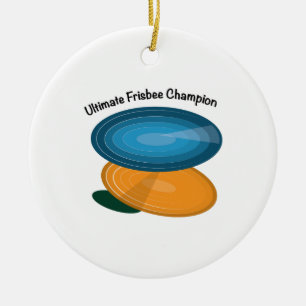 Frisbee Champ Keramisch Ornament
