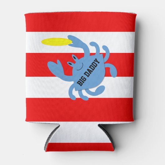 Frisbee Crab gepersonaliseerd Blikjeskoeler (Voorkant)