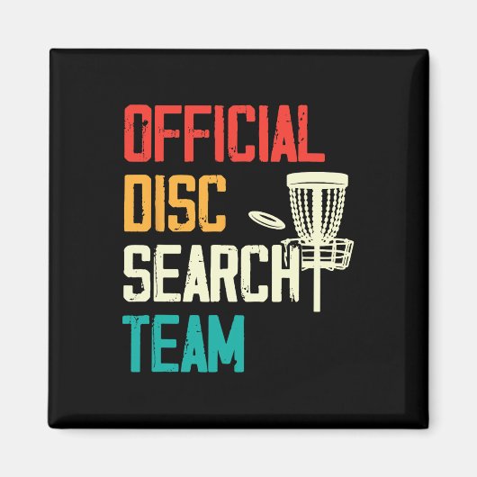 Frisbee Disc Golf Speler Disc Golfer Vliegende Sch Magneet (Voorkant)