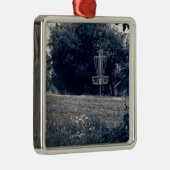 Frisbee Disk Golf Basket Metalen Ornament (Rechts)