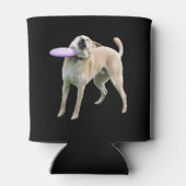Frisbee Dog Meme Dubbelzijdig Zwart Blikjeskoeler (Achterkant)