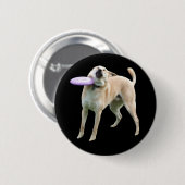 Frisbee Dog Meme Pin Button (Voorkant /achterkant)