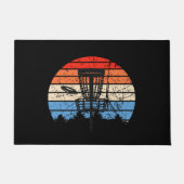 Frisbee Golf Disk Golf Retro Deurmat (Voorkant)