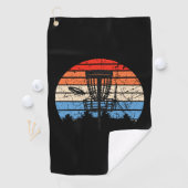 Frisbee Golf Disk Golf Retro Golfhanddoek (Insitu)