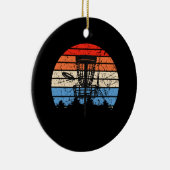 Frisbee Golf Disk Golf Retro Keramisch Ornament (Rechts)