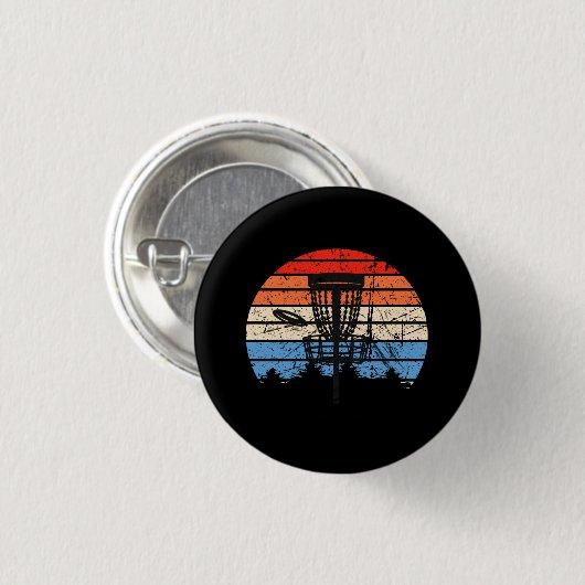 Frisbee Golf Disk Golf Retro Ronde Button 3,2 Cm (Voorkant /achterkant)