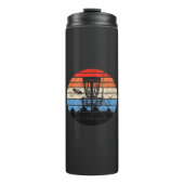 Frisbee Golf Disk Golf Retro Thermosbeker (Voorkant)