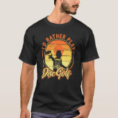 Frisbee Golf-Gezegde-ID in plaats van afspeelschij T-shirt (Voorkant)